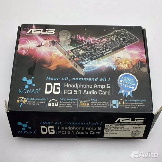 Asus Xonar DG. Звуковая карта
