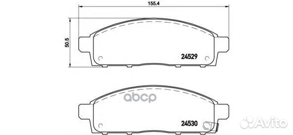 Колодки тормозные P54038 P54038 Brembo