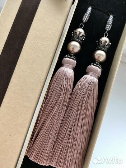 Серьги кисточки