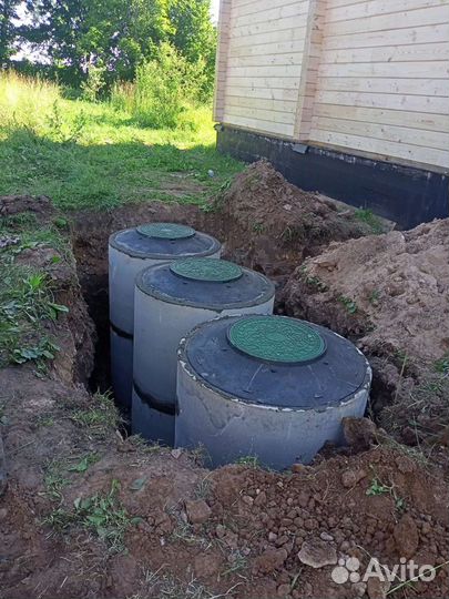 Септик из бетонных колец
