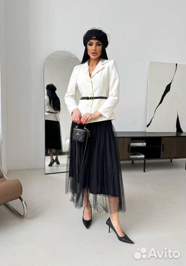 Костюм с юбкой Dior 4 цвета женский