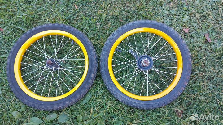 Колеса велосипеда 16 дюйм переднее заднее