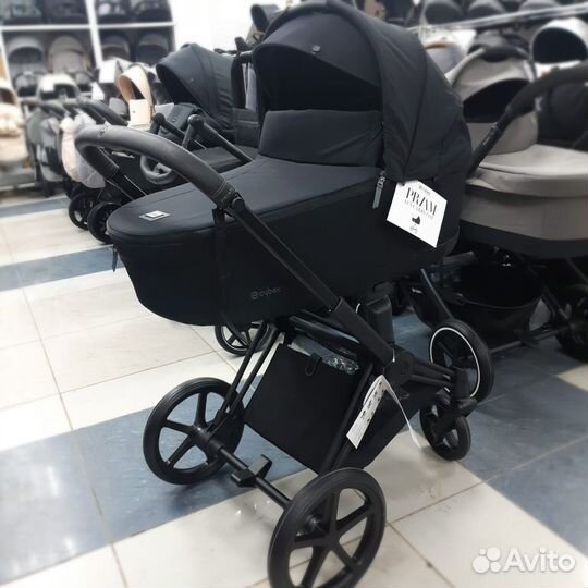 Коляска 2 в 1 Cybex Priam IV (Deep Black)