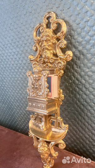 Спичечница Латунь Италия