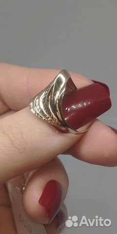 Золотое кольцо без камней с алмазной гр 17 разм объявление продам
