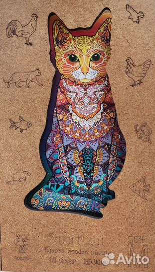 Деревянные пазлы Woozzle кошка M