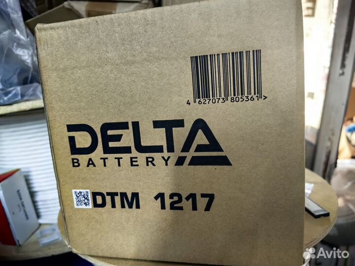 Аккумуляторная батарея Delta 12 В AGM 17 Ач