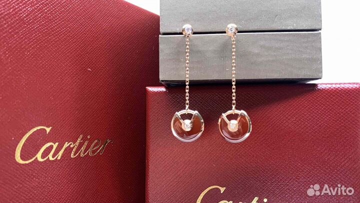 Серьги Amulette de Cartier 0,14ct