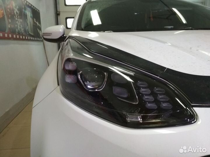 Kia Sportage разбор фар, чистка, полировка, бронь