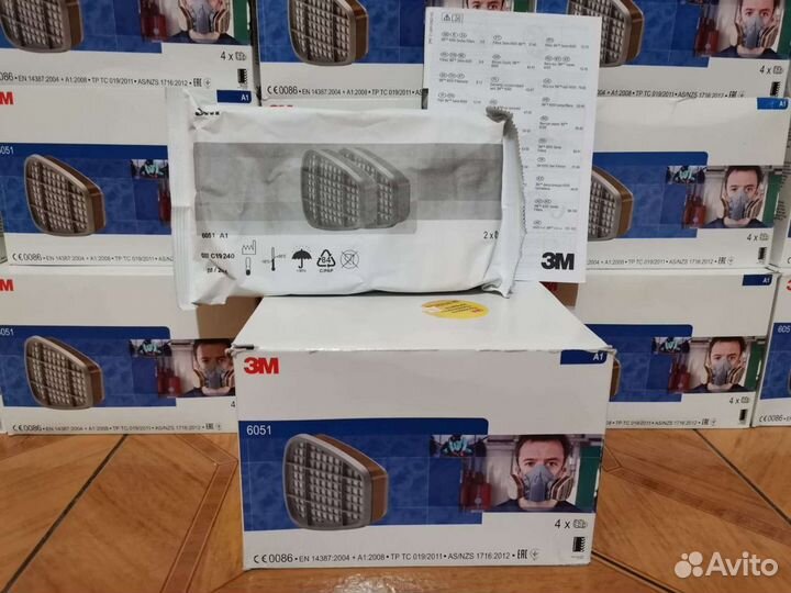 Фильтр Малярный 3М 6051 А1 для Маски 3М