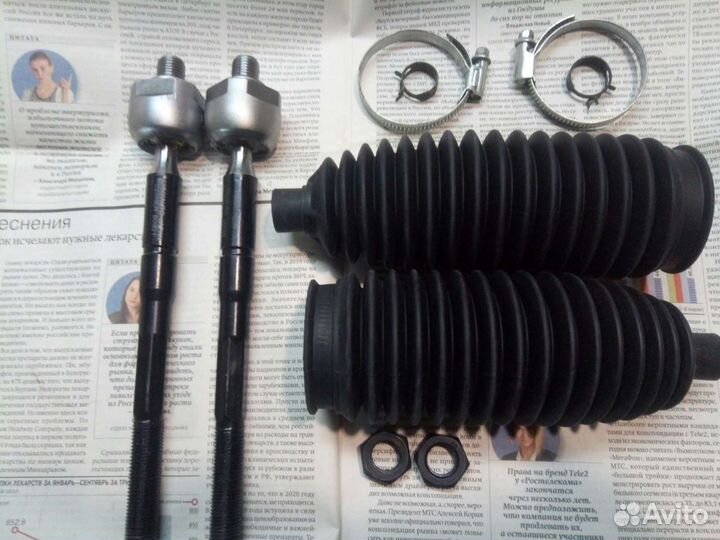 Рулевые тяги с пыльниками на Kia Rio 3,Solaris-1