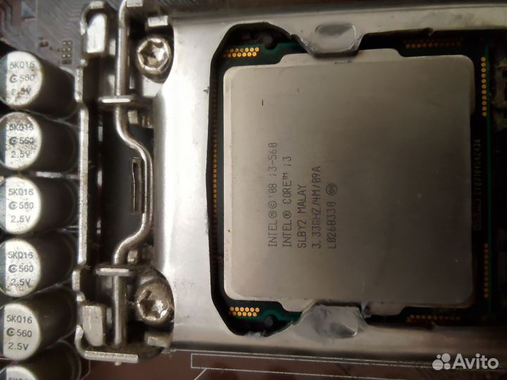 Материнская плата с процессором i3 560
