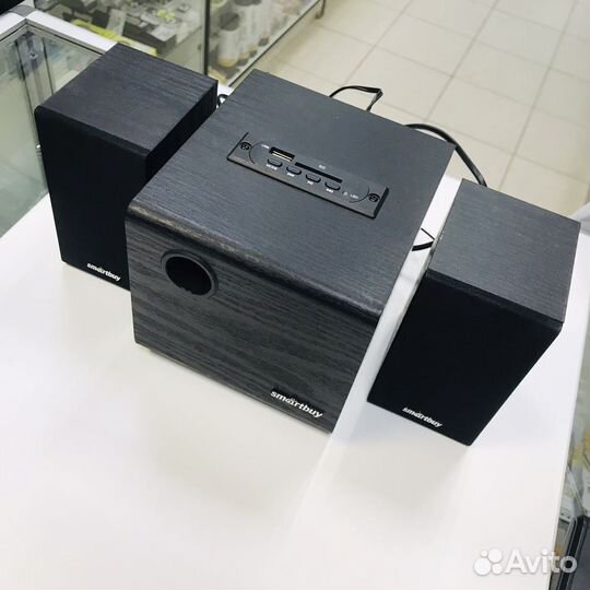 Акустическая система 2.1 SBA-200, 12Вт MP3 FM, мдф