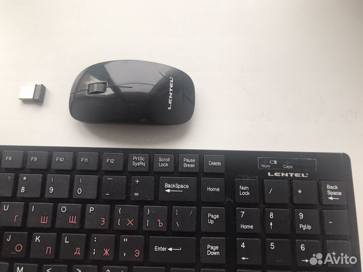 Беспроводная клавиатура и мышь lentel