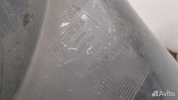 Защита арок (подкрылок) Mercedes A W169, 2008