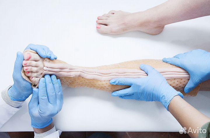 Ортез тутор на стопу ногу пластиковый гипс новый