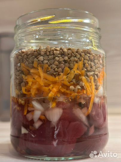 Каша гречневая, рисовая, перловая с говядиной