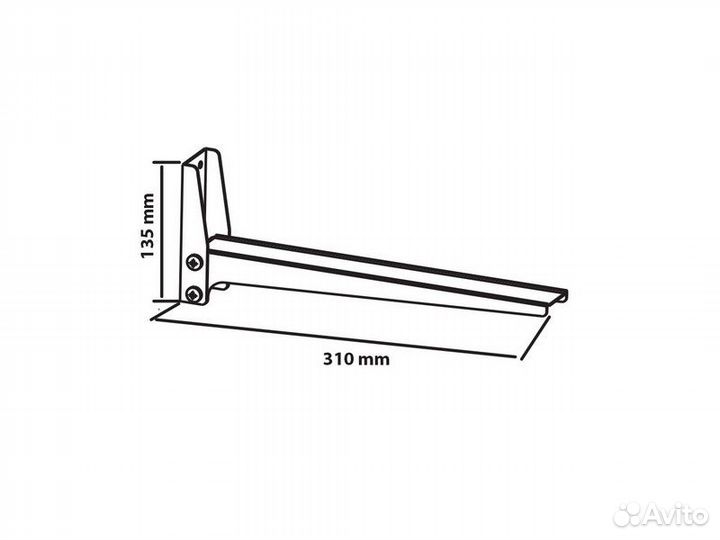 Кронштейн для свч Tuarex corsa-101 белый