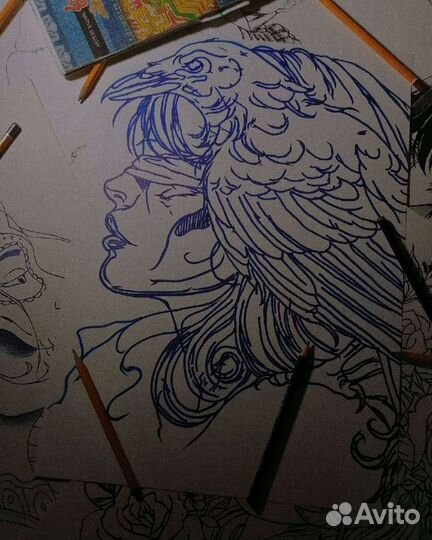 Рисунок девушки