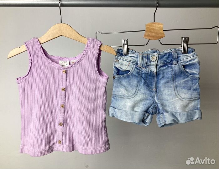 Летние вещи пакетом девочке 86/92 Zara hm