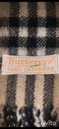 Винтажный Английский шарф Burberrys 80-90x