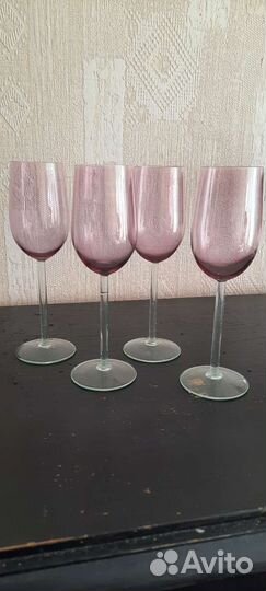 Фужеры цветное стекло СССР