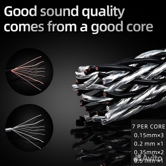 Кабель акустический ataaudio 2 x 4m банан