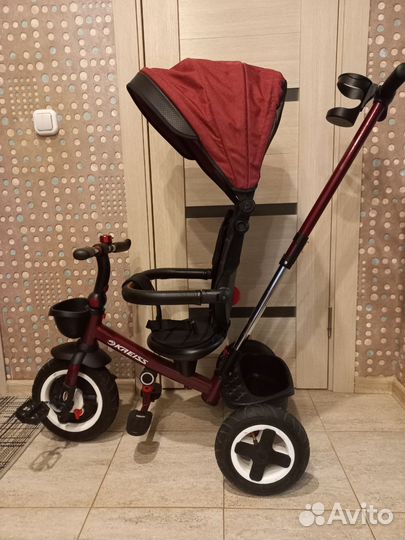 Детский трёхколёсный велосипед-коляска kreiss