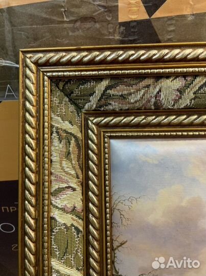 Картина На катке шелкография