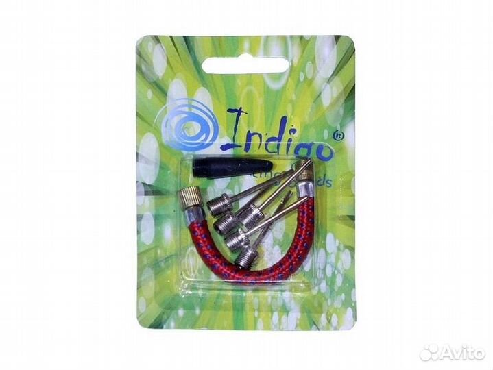 Иглы для мячей со шлангом indigo набор