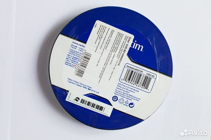 DVD диски Verbatim 4.7Gb 16x, в термопленке, 10 шт
