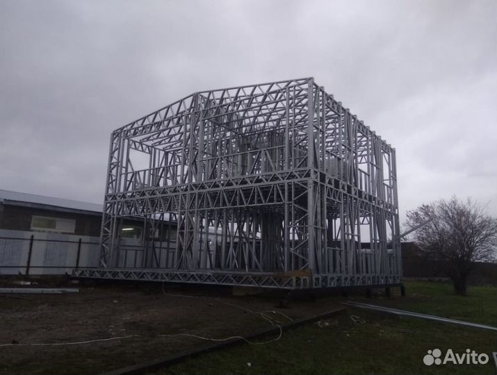 Лстк каркас торгово-офисного здания площадью 242 м