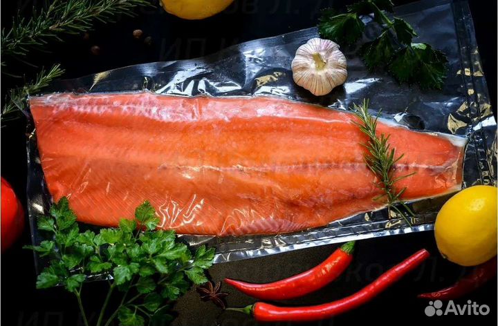 Вяленано - копченая рыба: Кета Нерка