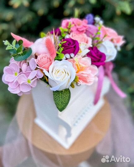 Цветы. Букет с розами