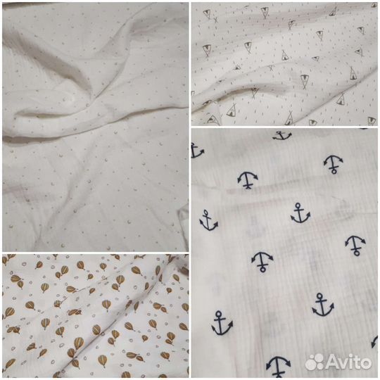 Простынь из муслина в детскую кроватку