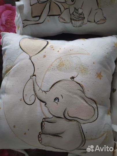 Бортики подушки в детскую кроватку