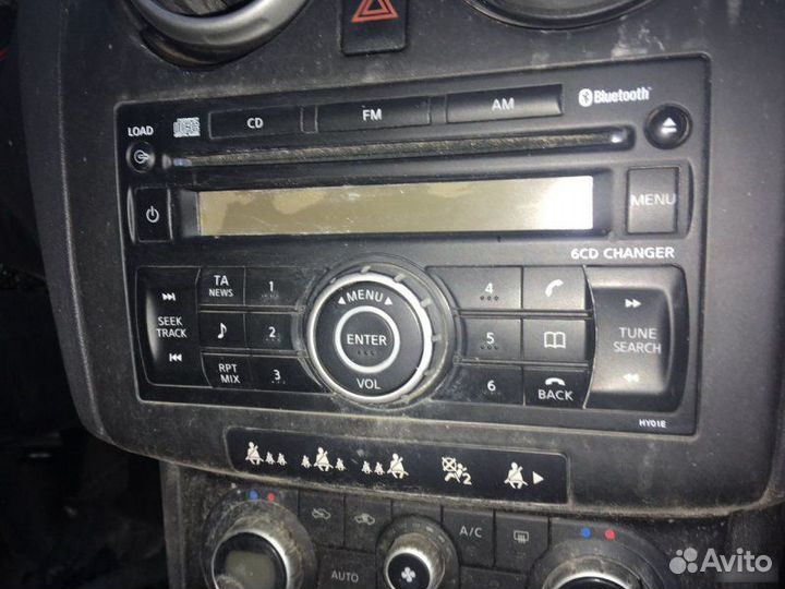 Штатная магнитола Nissan Qashqai J10