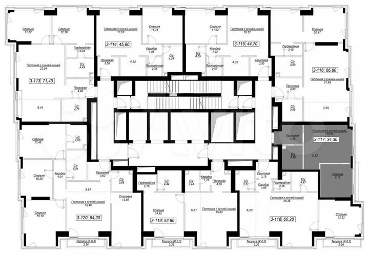 1-к. квартира, 34,3 м², 16/41 эт.