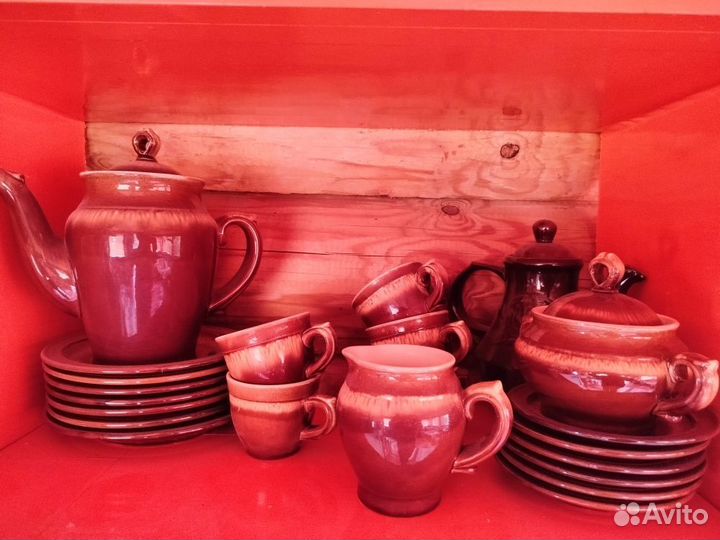 Кофейный сервиз из керамики и фарфора СССР