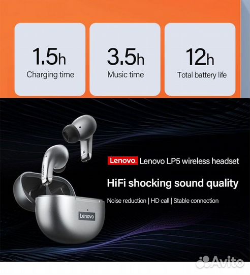 Lenovo LP5 9D Mi True Wireless Earbuds Basic 2