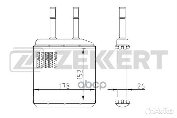 Радиатор отоп. Daewoo Matiz (M100 M150) 98- mk