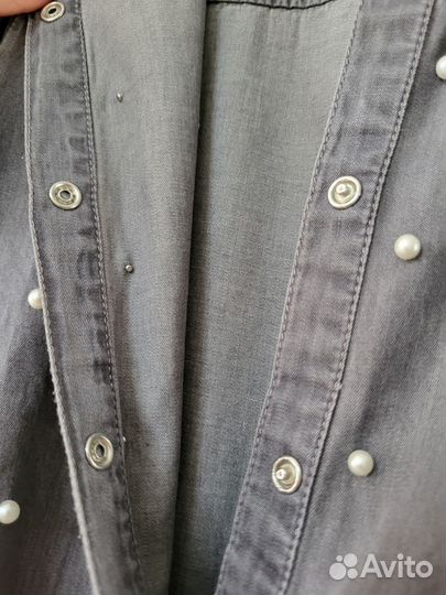 Джинсовое платье для девочки 7-9лет (128см рост)