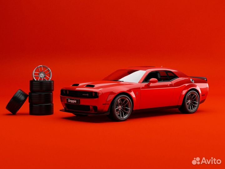 Комплект колес Dodge Challenger Redeye 1/18