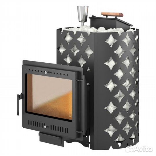 Печь для бани Etna Этна 18 Панорама М Закрытая кам