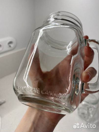 Стеклянные стаканы-баночки zara home