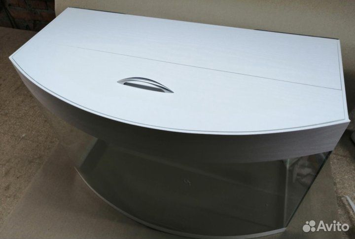 Аквариум полукруглый 100 л с крышкой