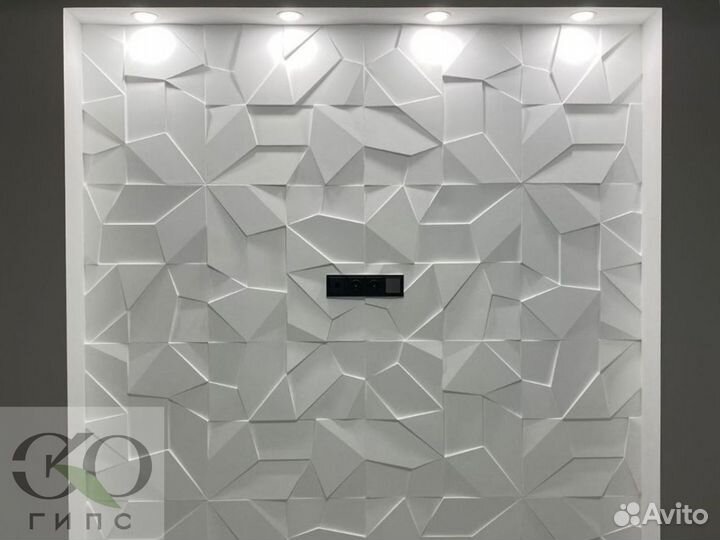 3D гипсовые панели в ассортименте