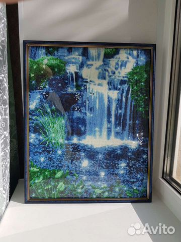 Картина "Горный водопад"