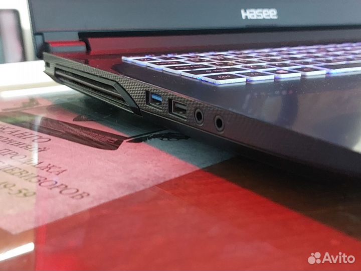 Игровой ноутбук hasee G7 GTX 1660ti