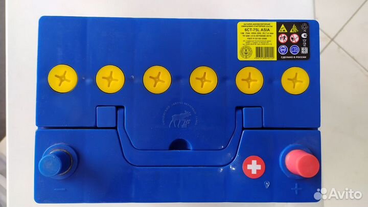 Аккумулятор 75Ah Тюмень 630A Asia D26L